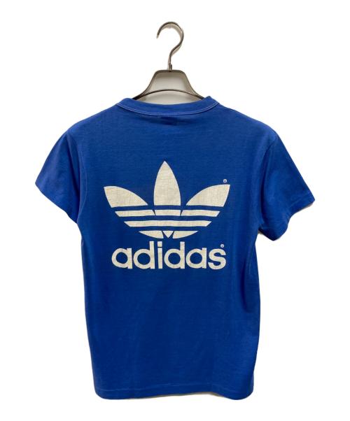 adidas（アディダス）adidas (アディダス) ヴィンテージ両面トレフォイルTシャツ ブルー サイズ:Ｍの古着・服飾アイテム