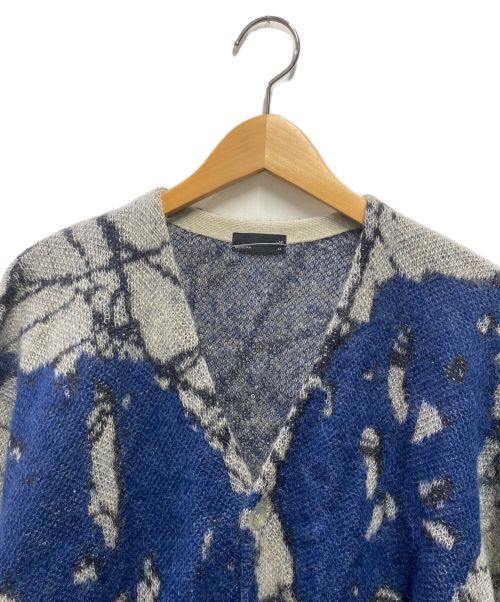 LAD MUSICIAN（ラッドミュージシャン）LAD MUSICIAN (ラッドミュージシャン) MOHAIR W JACQUARD LEAF KNIT CARDIGAN グレー サイズ:44の古着・服飾アイテム