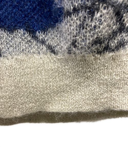 LAD MUSICIAN（ラッドミュージシャン）LAD MUSICIAN (ラッドミュージシャン) MOHAIR W JACQUARD LEAF KNIT CARDIGAN グレー サイズ:44の古着・服飾アイテム