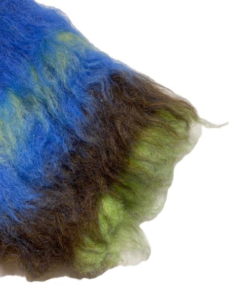 MAISON SPECIAL（メゾンスペシャル）MAISON SPECIAL (メゾンスペシャル) マルチボーダーコンパクトニット ブルー サイズ:FREE 未使用品の古着・服飾アイテム