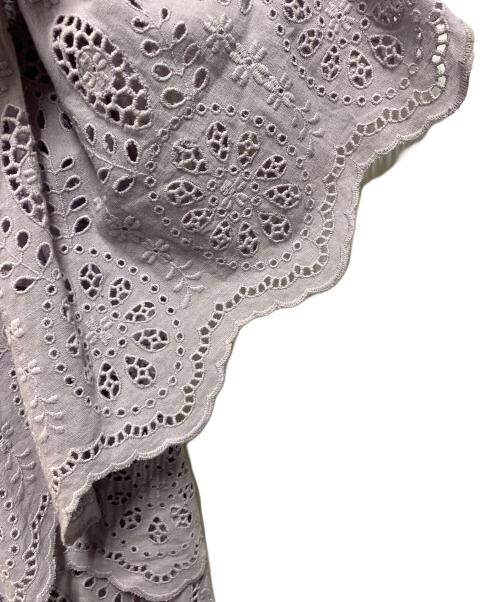 Venit（ヴェニット）Venit (ヴェニット) カットワークブラウス パープル サイズ:38 未使用品の古着・服飾アイテム