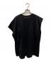 Ujoh (ウジョー) アシンメトリーノースリーブTシャツ ブラック サイズ:2 未使用品：6000円
