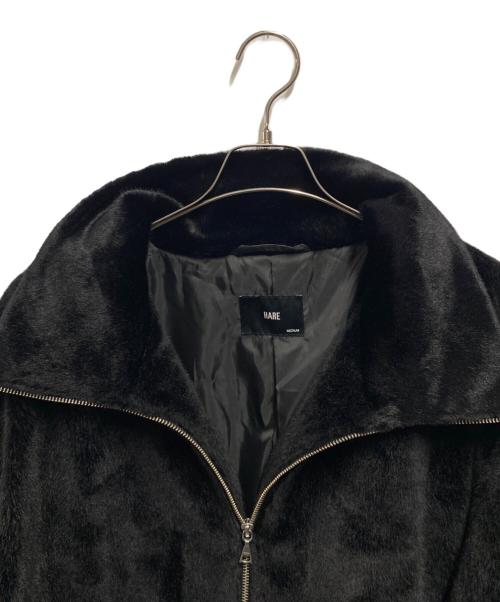 HARE（ハレ）HARE (ハレ) スタンドファービッグブルゾン ブラック サイズ:Ｍの古着・服飾アイテム