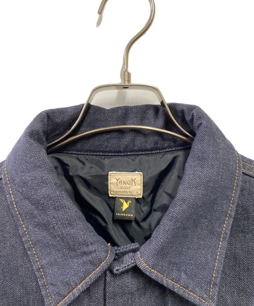 YANUK（ヤヌーク）YANUK (ヤヌーク) ダウンジーンジャケット インディゴ サイズ:Sの古着・服飾アイテム