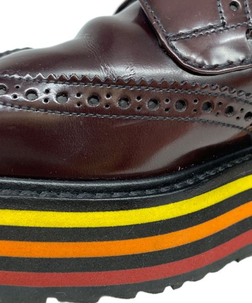 PRADA（プラダ）PRADA (プラダ) ウィングチップシューズ ブラウン サイズ:6 1/2の古着・服飾アイテム