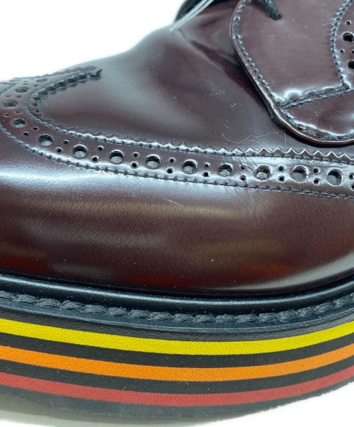 PRADA（プラダ）PRADA (プラダ) ウィングチップシューズ ブラウン サイズ:6 1/2の古着・服飾アイテム