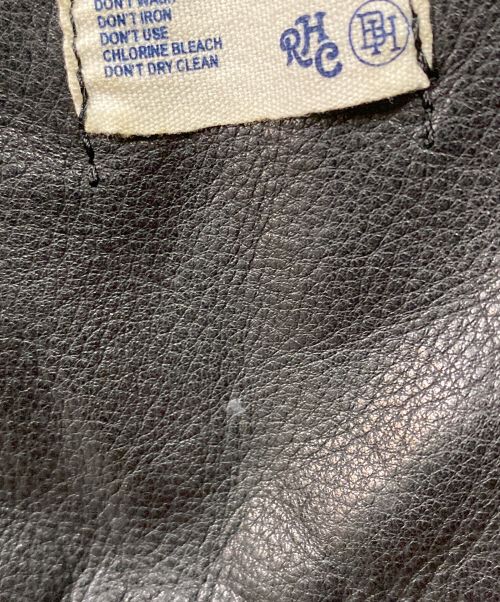 BEDWIN &THE HEARTBREAKERS（ベドウィンアンドザ ハートブレイカーズ）BEDWIN &THE HEARTBREAKERS (ベドウィンアンドザ ハートブレイカーズ) RHC Ron Herman (アールエイチシー ロンハーマン) レザージャケット ブラック サイズ:サイズ詳細参照の古着・服飾アイテム