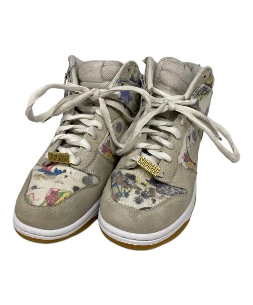 NIKE SB（ナイキエスビー）NIKE SB (ナイキエスビー) SUPREME (シュプリーム) DUNK HIGH OG QS ベージュ サイズ:US7の古着・服飾アイテム