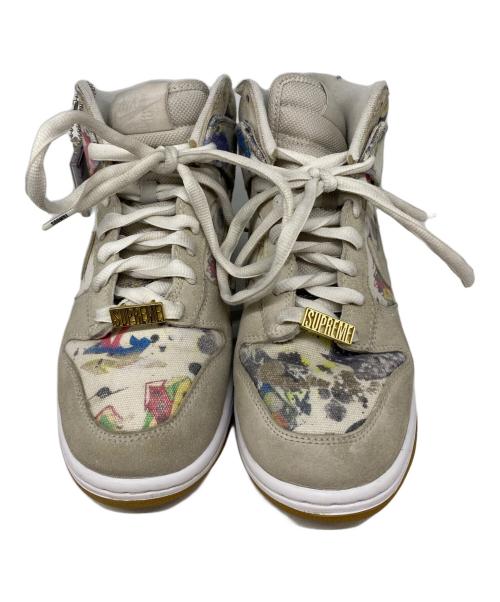 NIKE SB（ナイキエスビー）NIKE SB (ナイキエスビー) SUPREME (シュプリーム) DUNK HIGH OG QS ベージュ サイズ:US7の古着・服飾アイテム