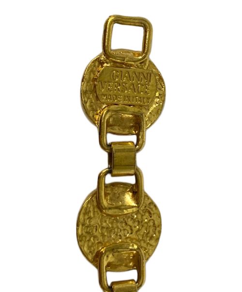 GIANNI VERSACE（ジャンニ・ヴェルサーチ）GIANNI VERSACE (ジャンニ・ヴェルサーチ) メデューサメダリオンブレスレット ゴールドの古着・服飾アイテム