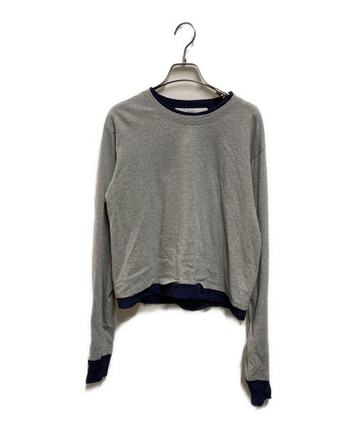 FRAMeWORK（フレームワーク）FRAMeWORK (フレームワーク) レイヤードライクTシャツ グレー サイズ:FREEの古着・服飾アイテム