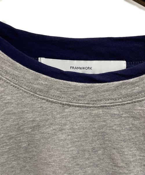 FRAMeWORK（フレームワーク）FRAMeWORK (フレームワーク) レイヤードライクTシャツ グレー サイズ:FREEの古着・服飾アイテム