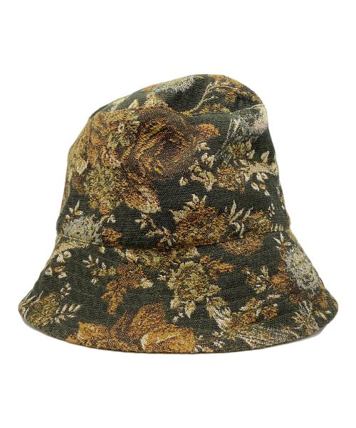 Engineered Garments（エンジニアド ガーメンツ）Engineered Garments (エンジニアードガーメンツ) ゴブラン柄バケットハット グリーンの古着・服飾アイテム