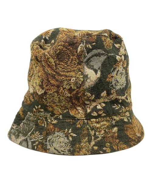 Engineered Garments（エンジニアド ガーメンツ）Engineered Garments (エンジニアードガーメンツ) ゴブラン柄バケットハット グリーンの古着・服飾アイテム