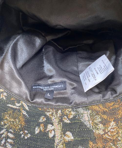 Engineered Garments（エンジニアド ガーメンツ）Engineered Garments (エンジニアードガーメンツ) ゴブラン柄バケットハット グリーンの古着・服飾アイテム
