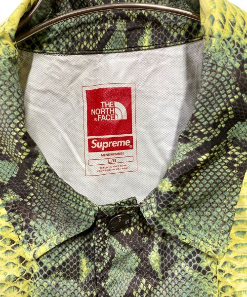 THE NORTH FACE（ザ ノース フェイス）THE NORTH FACE (ザ ノース フェイス) SUPREME (シュプリーム) Taped Seam Coaches Jacket イエロー サイズ:Lの古着・服飾アイテム