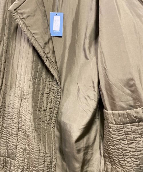 Lauren Manoogian（ローレン マヌージアン）Lauren Manoogian (ローレン マヌージアン) ベルテッドキルティングロングコート オリーブ サイズ:Sの古着・服飾アイテム