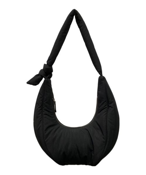 FOLNUA（フォルニュア）FOLNUA (フォルニュア) クッションパッドオーバルバッグ ブラックの古着・服飾アイテム