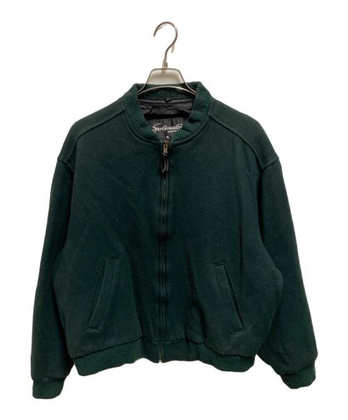 SPORTS MASTER（スポーツマスター）SPORTS MASTER (スポーツマスター) 80'sヴィンテージスタジャン グリーン サイズ:ＸＬの古着・服飾アイテム