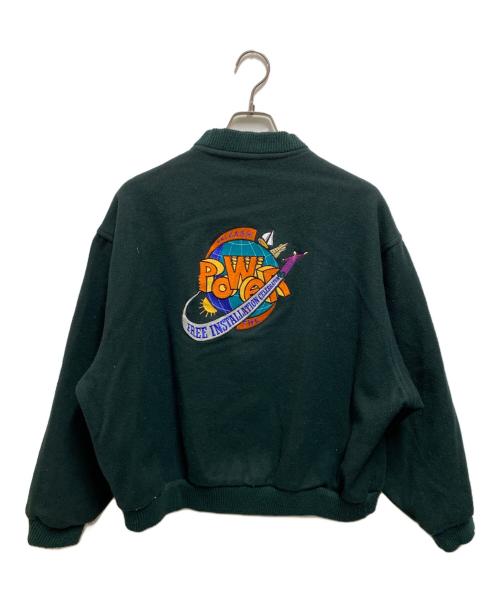 SPORTS MASTER（スポーツマスター）SPORTS MASTER (スポーツマスター) 80'sヴィンテージスタジャン グリーン サイズ:ＸＬの古着・服飾アイテム