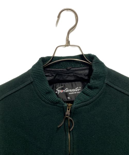 SPORTS MASTER（スポーツマスター）SPORTS MASTER (スポーツマスター) 80'sヴィンテージスタジャン グリーン サイズ:ＸＬの古着・服飾アイテム