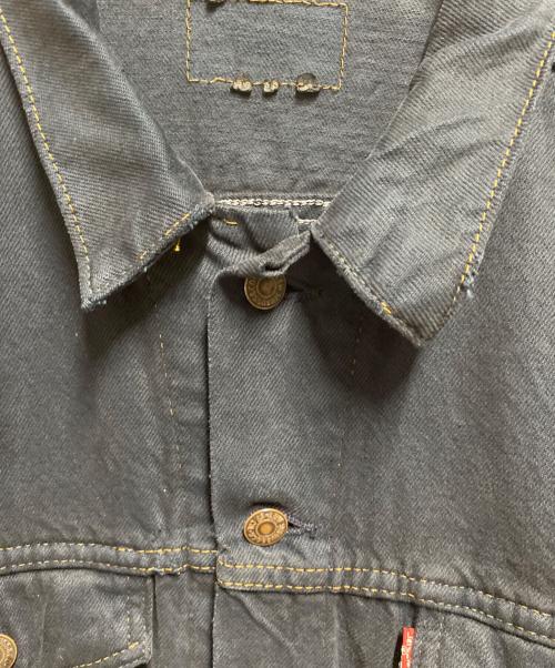 LEVI'S（リーバイス）LEVI'S (リーバイス) 後染めブラックデニムジャケット ブラック サイズ:サイズ詳細参照の古着・服飾アイテム