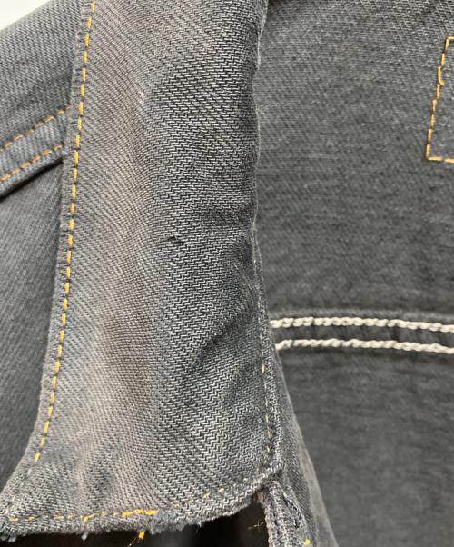 LEVI'S（リーバイス）LEVI'S (リーバイス) 後染めブラックデニムジャケット ブラック サイズ:サイズ詳細参照の古着・服飾アイテム