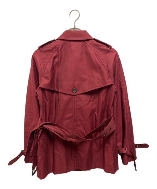 COACH（コーチ）COACH (コーチ) ショートトレンチコート レッド サイズ:Sの古着・服飾アイテム