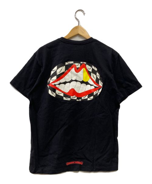 CHROME HEARTS（クロムハーツ）CHROME HEARTS (クロムハーツ) 99 EYES CHOMPER プリントTシャツ ブラック サイズ:Lの古着・服飾アイテム