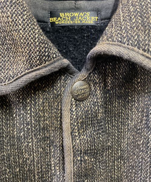 BROWN'S BEACH JACKET（ブラウンズビーチジャケット）BROWN'S BEACH JACKET (ブラウンズビーチジャケット) COVERALL 1st ブラウン サイズ:36の古着・服飾アイテム