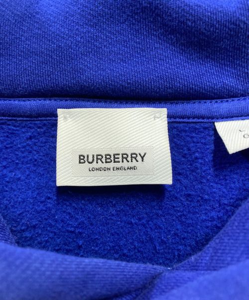 BURBERRY（バーバリー）BURBERRY (バーバリー) プルオーバーパーカー ブルー サイズ:Lの古着・服飾アイテム