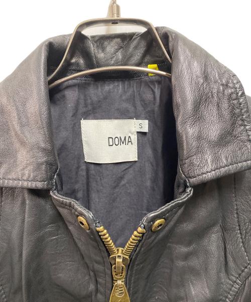 DOMA（ドマ）DOMA (ドマ) レザージャケット ブラック サイズ:Sの古着・服飾アイテム