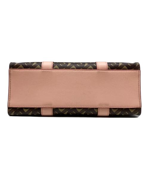 BURBERRY（バーバリー）BURBERRY (バーバリー) TBモノグラム2WAYトートバッグ ブラウン×ピンクの古着・服飾アイテム