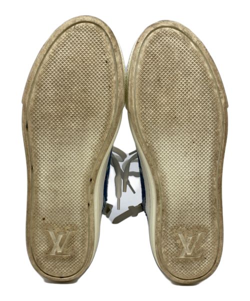 LOUIS VUITTON（ルイ ヴィトン）LOUIS VUITTON (ルイ ヴィトン) ステラーラインデニムハイカットスニーカー インディゴ サイズ:36 1/2の古着・服飾アイテム