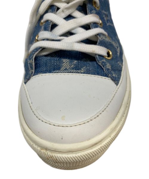 LOUIS VUITTON（ルイ ヴィトン）LOUIS VUITTON (ルイ ヴィトン) ステラーラインデニムハイカットスニーカー インディゴ サイズ:36 1/2の古着・服飾アイテム