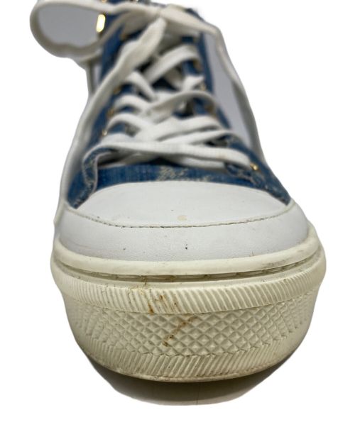 LOUIS VUITTON（ルイ ヴィトン）LOUIS VUITTON (ルイ ヴィトン) ステラーラインデニムハイカットスニーカー インディゴ サイズ:36 1/2の古着・服飾アイテム