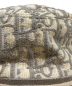 中古・古着 Christian Dior (クリスチャン ディオール) オブリークジャガードバケットハット ホワイト×グレー：53000円