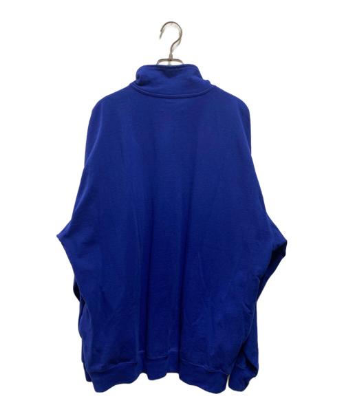 CAHLUMN（カウラム）CAHLUMN (カウラム) Zip Cadet Collar Shirt ブルー サイズ:Ｌの古着・服飾アイテム