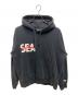 WIND AND SEA（ウィンダンシー）の古着「プルオーバーパーカー」｜ブラック