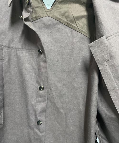 BOTTEGA VENETA（ボッテガベネタ）BOTTEGA VENETA (ボッテガベネタ) コットンシャツジャケット ブラウン サイズ:48の古着・服飾アイテム