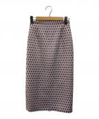 ANAYIアナイ）の古着「ジャガードタイトスカート」｜パープル