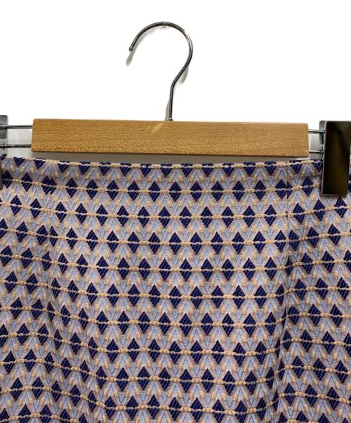 ANAYI（アナイ）ANAYI (アナイ) ジャガードタイトスカート パープル サイズ:36の古着・服飾アイテム