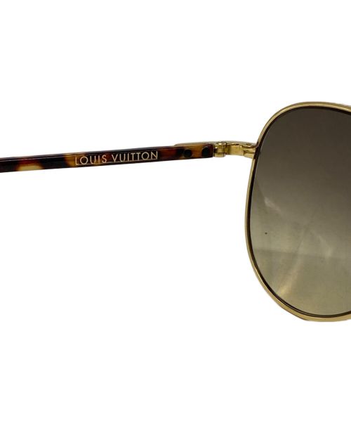 LOUIS VUITTON（ルイ ヴィトン）LOUIS VUITTON (ルイ ヴィトン) コンスピラシオン パイロット サングラス ブラウン サイズ:58□15の古着・服飾アイテム