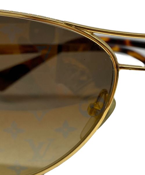 LOUIS VUITTON（ルイ ヴィトン）LOUIS VUITTON (ルイ ヴィトン) コンスピラシオン パイロット サングラス ブラウン サイズ:58□15の古着・服飾アイテム