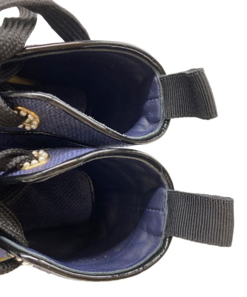 CHANEL（シャネル）CHANEL (シャネル) ココマーク キャンバス ハイカットスニーカー ネイビー サイズ:35の古着・服飾アイテム