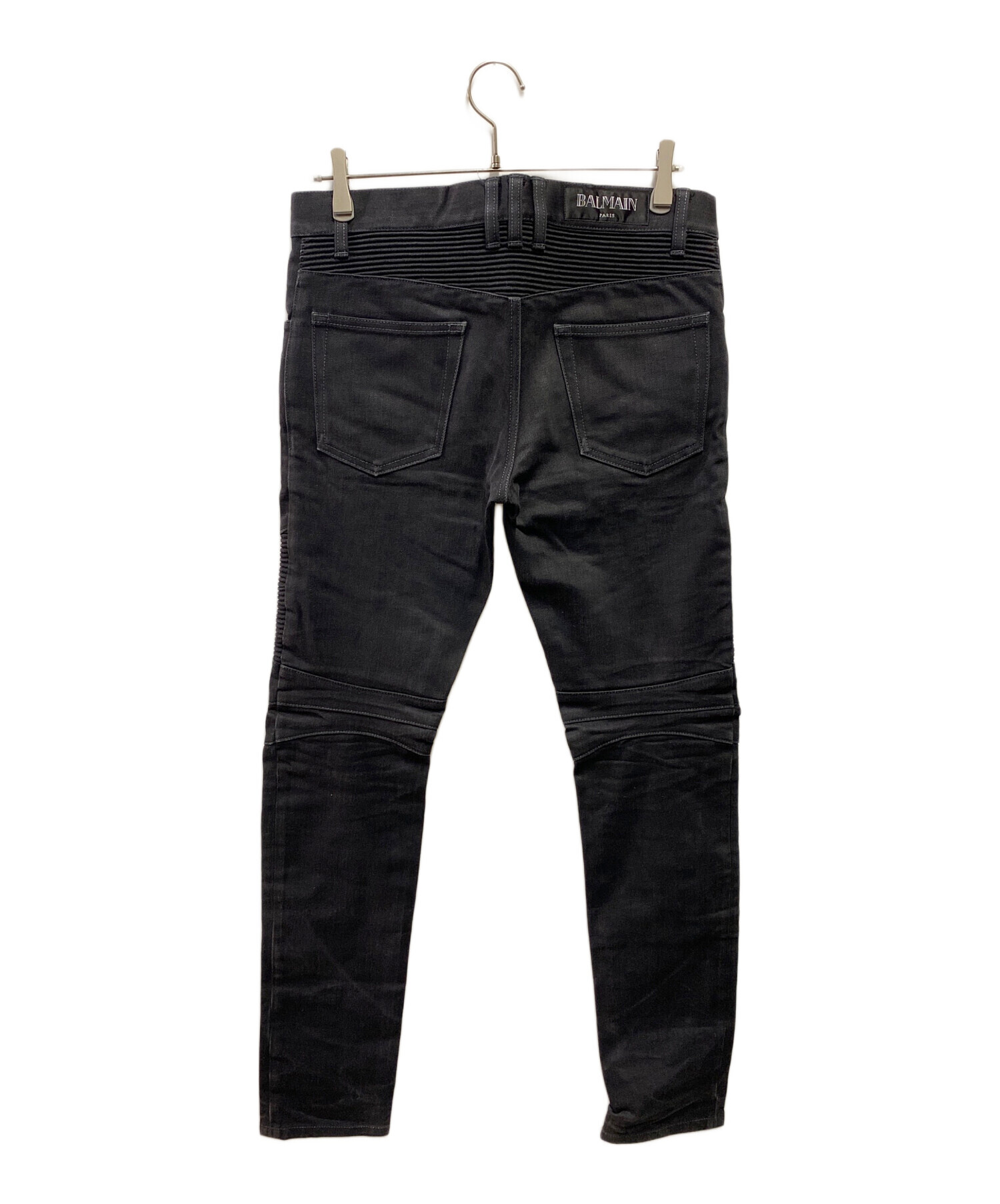 BALMAIN (バルマン) バイカーデニム ブラック サイズ:29