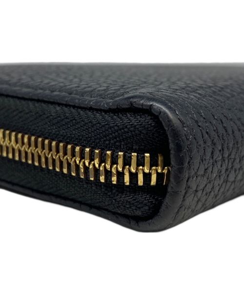 bonaventura（ボナベンチュラ）bonaventura (ボナベンチュラ) ラウンドファスナー長財布 ブラックの古着・服飾アイテム