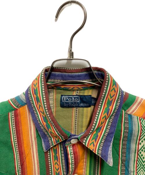 POLO RALPH LAUREN（ポロ・ラルフローレン）POLO RALPH LAUREN (ポロ・ラルフローレン) ネイティブ柄シャツ マルチカラー サイズ:Ｓの古着・服飾アイテム