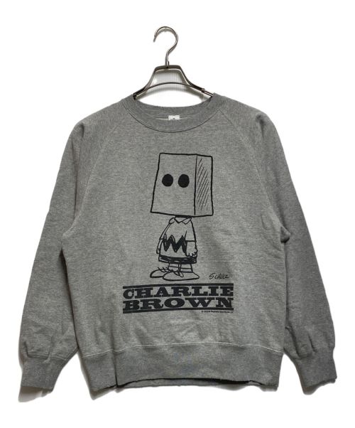 NEXUSVII（ネクサスセブン）NEXUSVII (ネクサスセブン) PEANUTS (ピーナッツ) CHARLIE BROWN CREW グレー サイズ:Sの古着・服飾アイテム