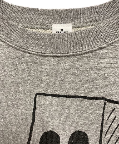 NEXUSVII（ネクサスセブン）NEXUSVII (ネクサスセブン) PEANUTS (ピーナッツ) CHARLIE BROWN CREW グレー サイズ:Sの古着・服飾アイテム